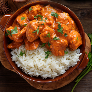 Butter Chicken Over Rice