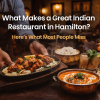 Warm and inviting Indian Restaurant in Hamilton serving butter chicken, naan, rice, and a sizzling platter, showcasing authentic Indian cuisine and a premium Indian dining experience.