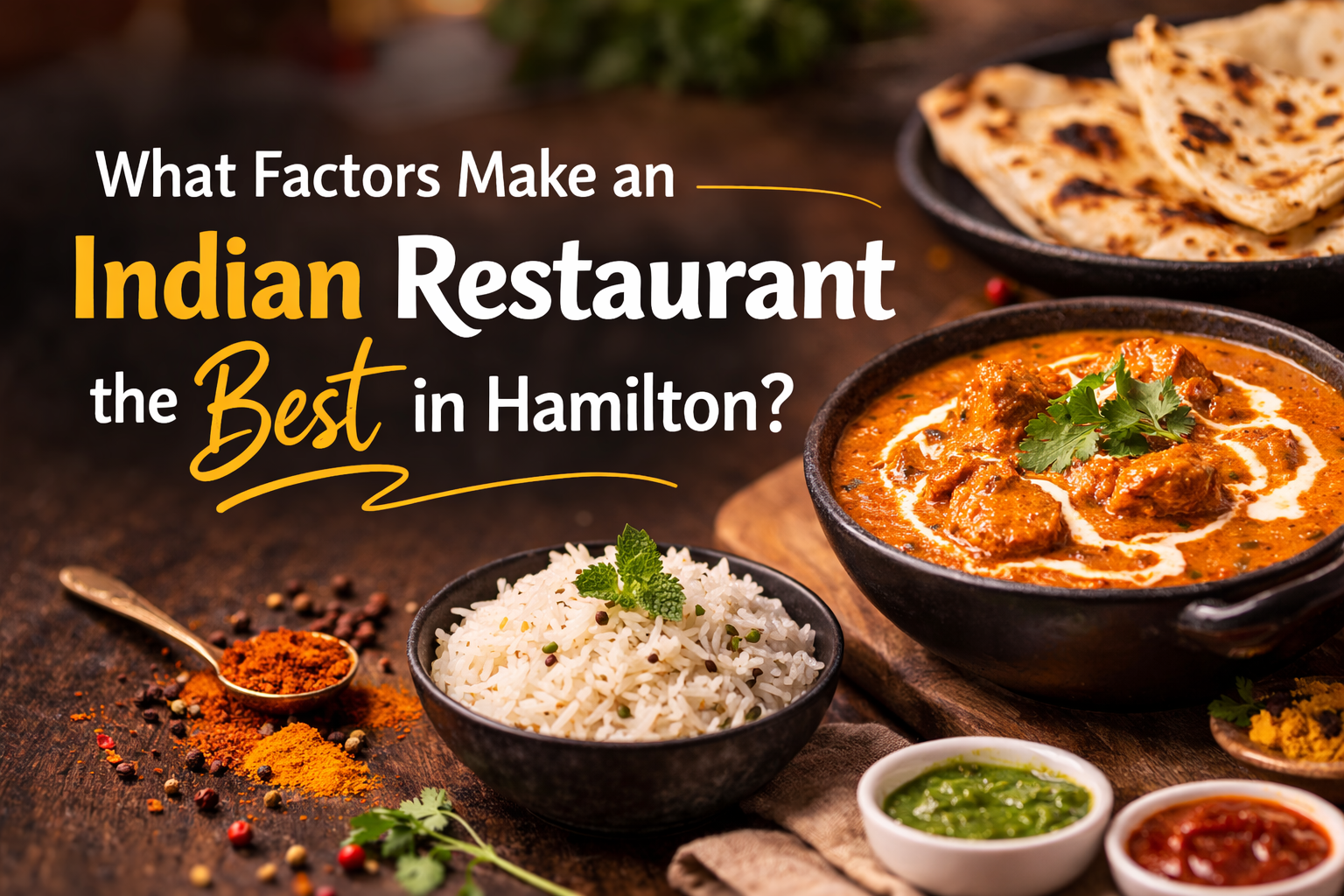 What Factors Make an Indian Restaurant the Best in Hamilton?